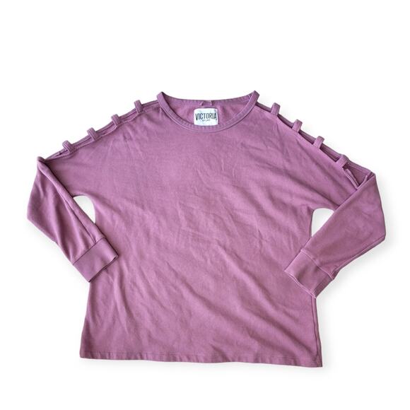 Victoria's Secret open shoulder cut out sweater long sleeve medium - Picture 2 of 7